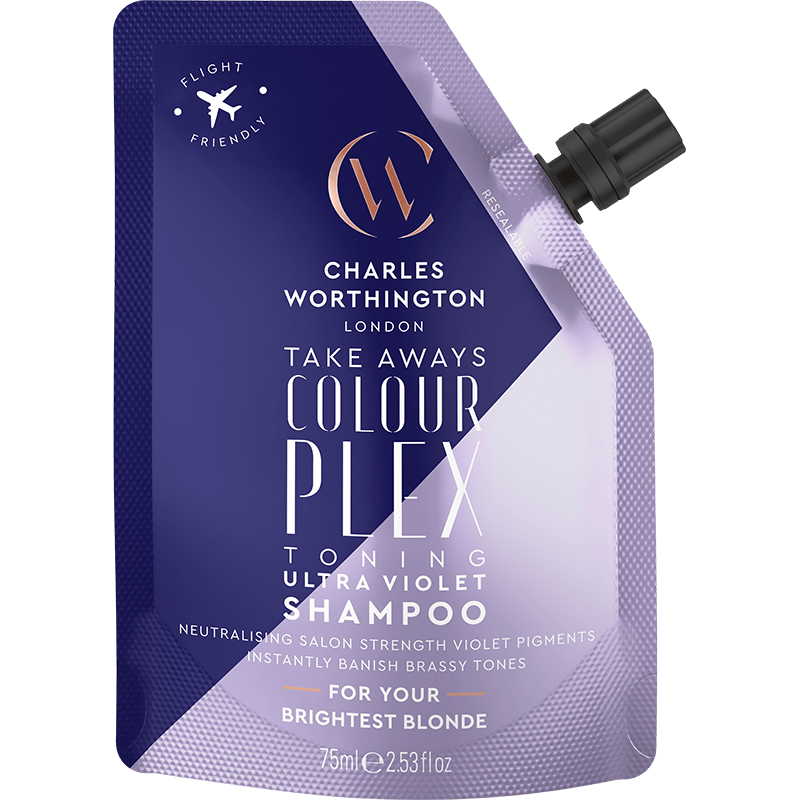 Charles Worthington ColourPlex Toning Ultra Violet Shampoo Takeaway 75ml