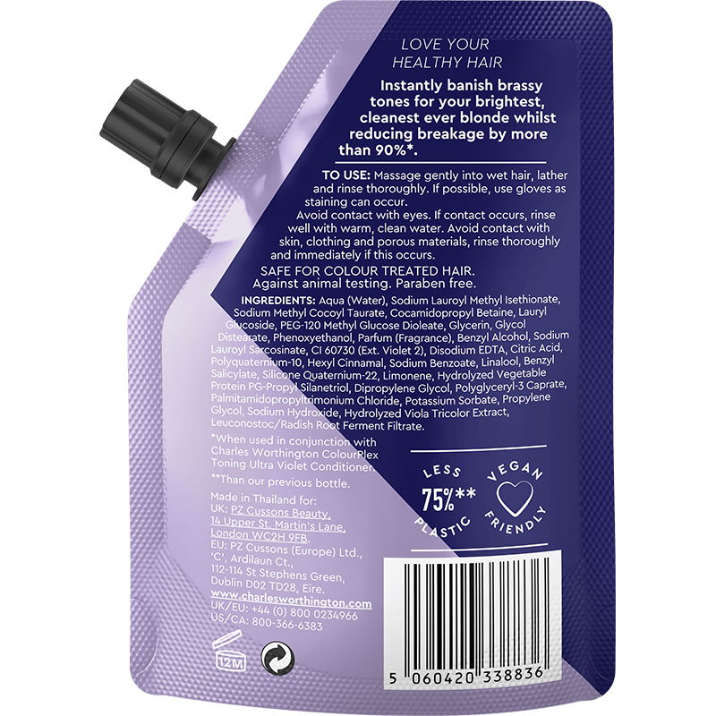 ColourPlex Toning Ultra Violet Shampoo Takeaway benefits