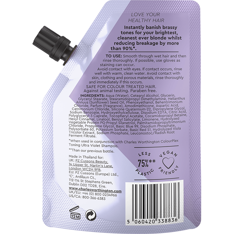 ColourPlex Toning Ultra Violet Conditioner Takeaway benefits