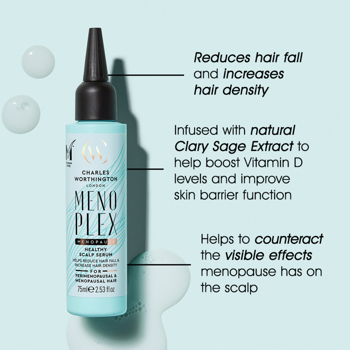 MenoPlex Healthy Scalp Serum benefits