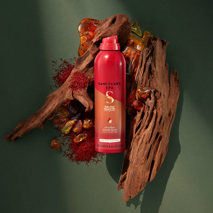 Sanctuary Spa Ruby Oud Natural Oils Ultra Rich Shower Burst 200ml